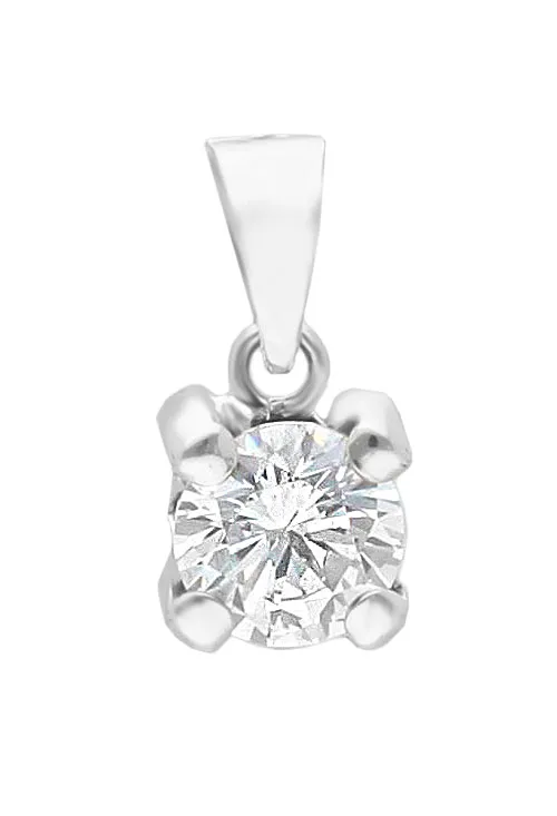 COLGANTE GARRA CIRCONITA ORO BLANCO 18 KTES  234_RW2639B