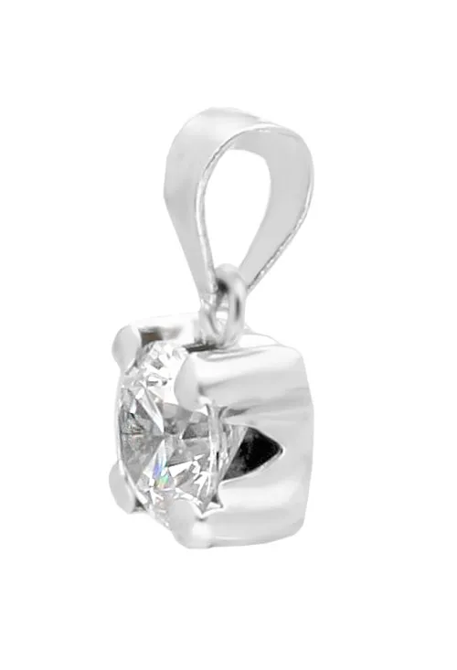 COLGANTE GARRA CIRCONITA ORO BLANCO 18 KTES  234_RW2639B