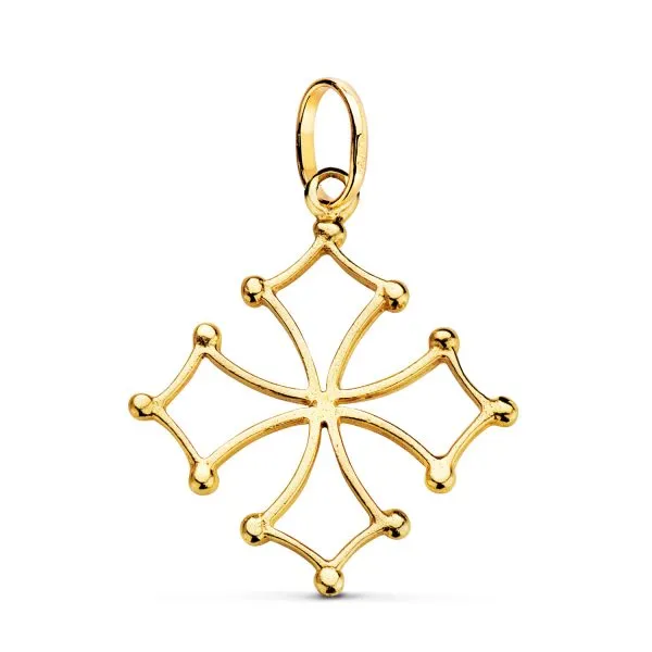 Colgante Oro 9 kt. Cruz De Occitania