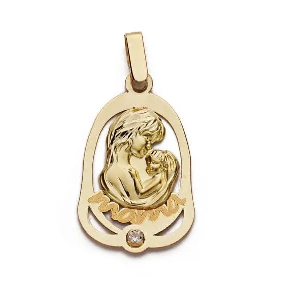 Colgante Oro 9 kt. Mamá