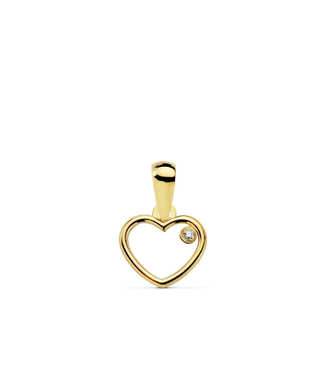 Colgante Oro 9 x 8 mm.