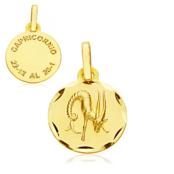 Colgante Oro Horóscopo Capricornio 13 mm.