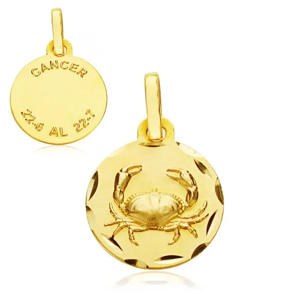 Colgante Oro Horóscopo Cáncer 13 mm.