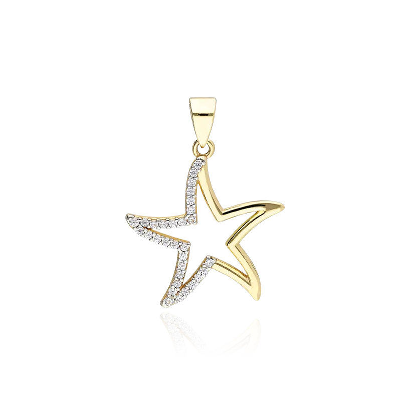 COLGANTE "GLENDALE" ESTRELLA DE MAR ORO 18K