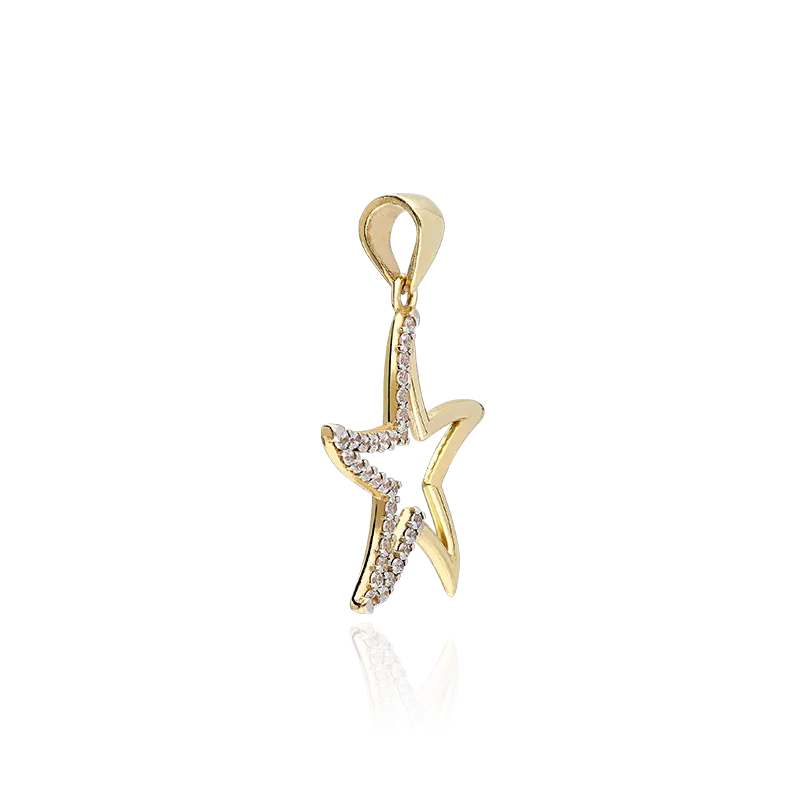 COLGANTE "GLENDALE" ESTRELLA DE MAR ORO 18K
