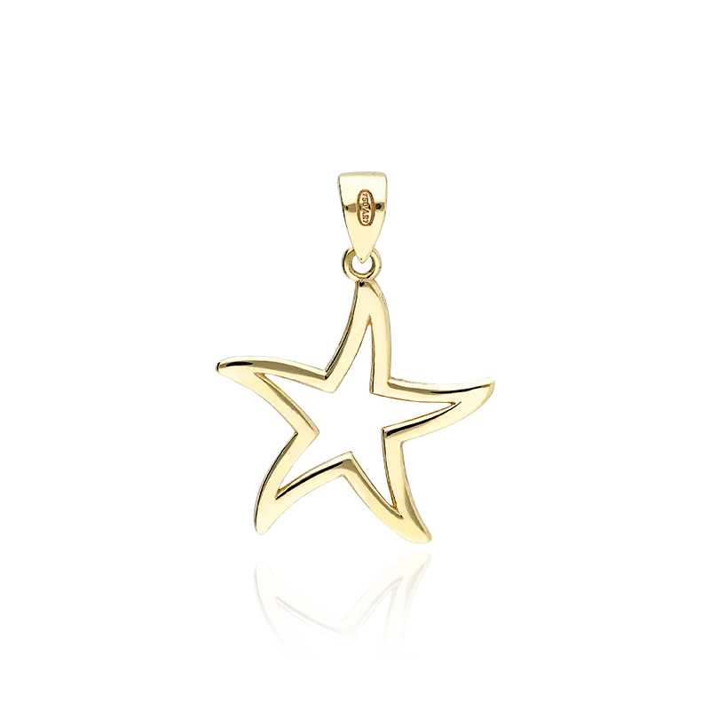 COLGANTE "GLENDALE" ESTRELLA DE MAR ORO 18K