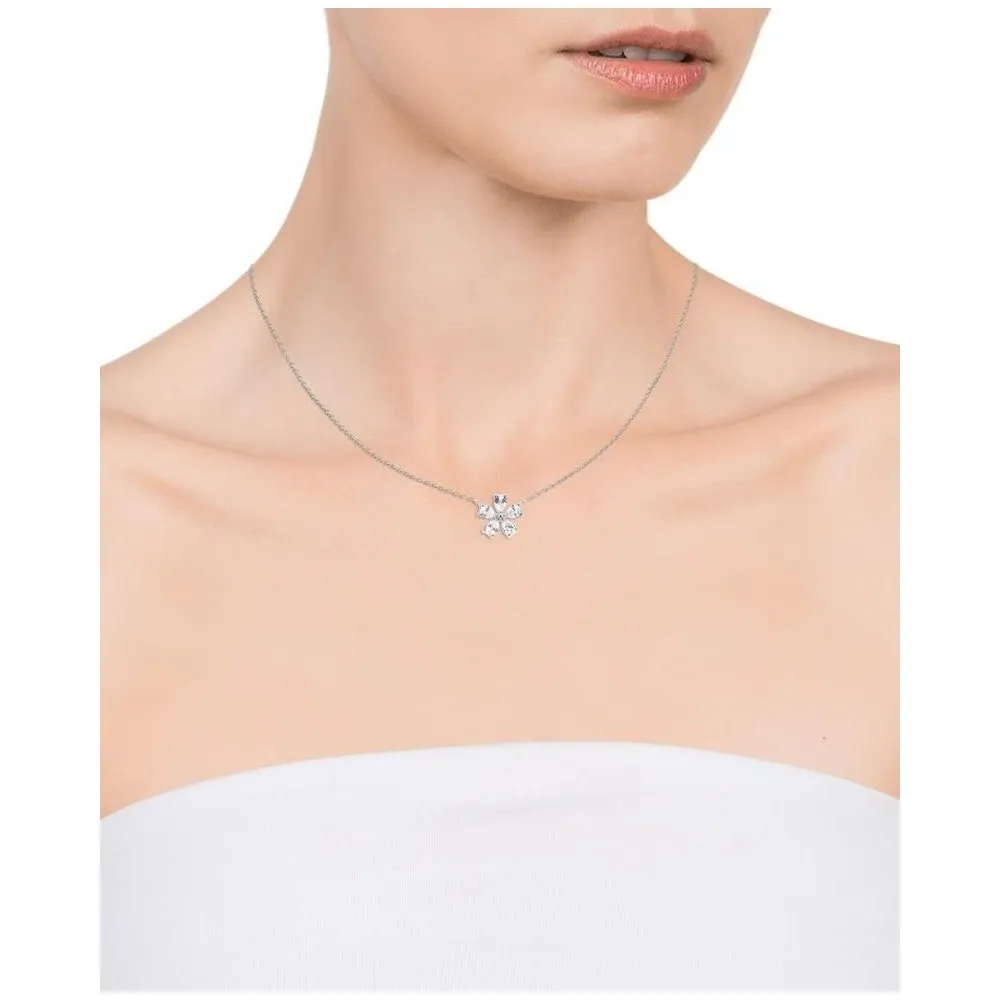 Colgante Viceroy Jewels de plata Flor con cristales para mujer