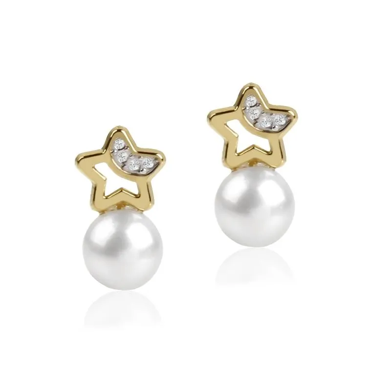 Conjunto "Astros" Oro 18k y Perlas Cultivadas