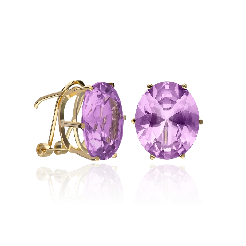 CONJUNTO "CHANTAL" AMATISTAS ORO 18K