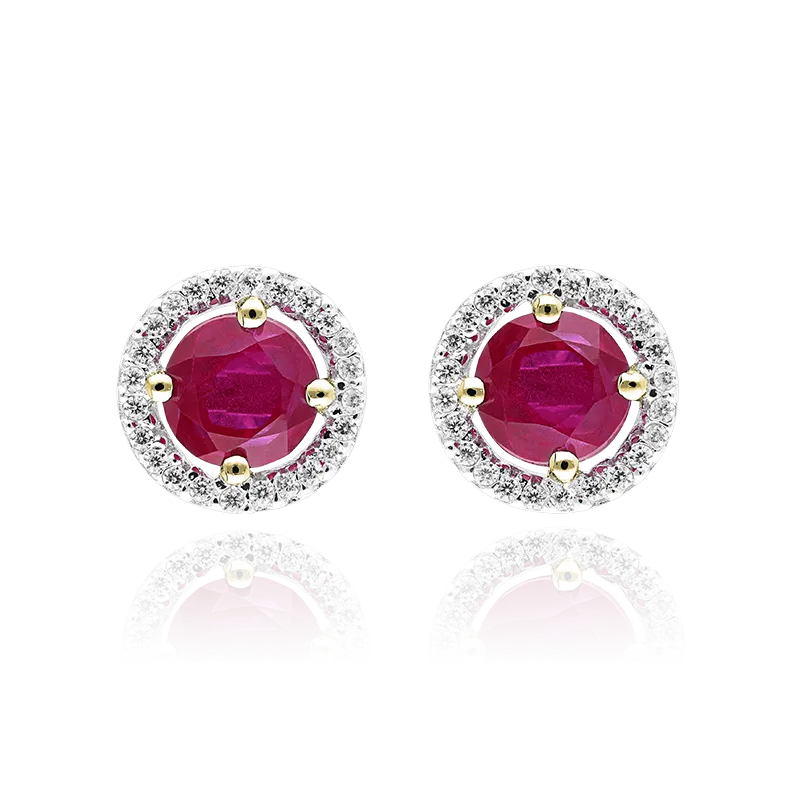 CONJUNTO "COLOR LIFE" RUBIES NATURALES ORO 18K
