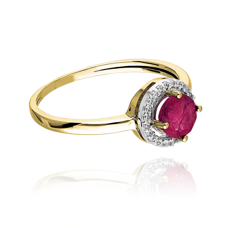 CONJUNTO "COLOR LIFE" RUBIES NATURALES ORO 18K