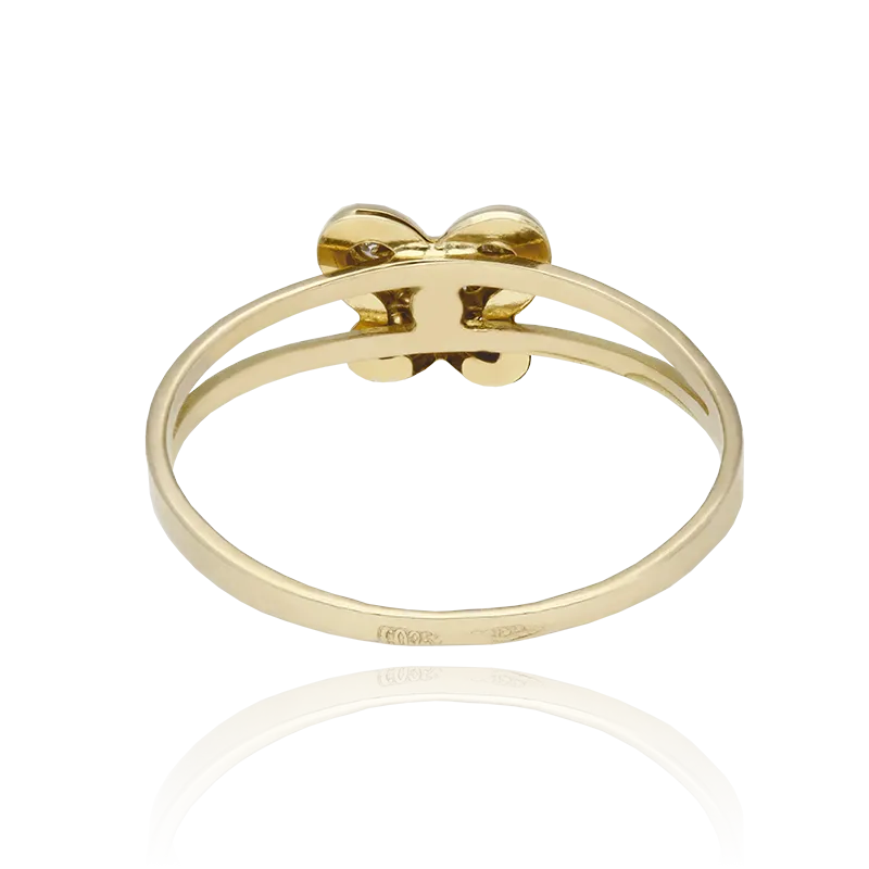 CONJUNTO "MARIPOSAS" ORO 18K P. CULTIVADAS