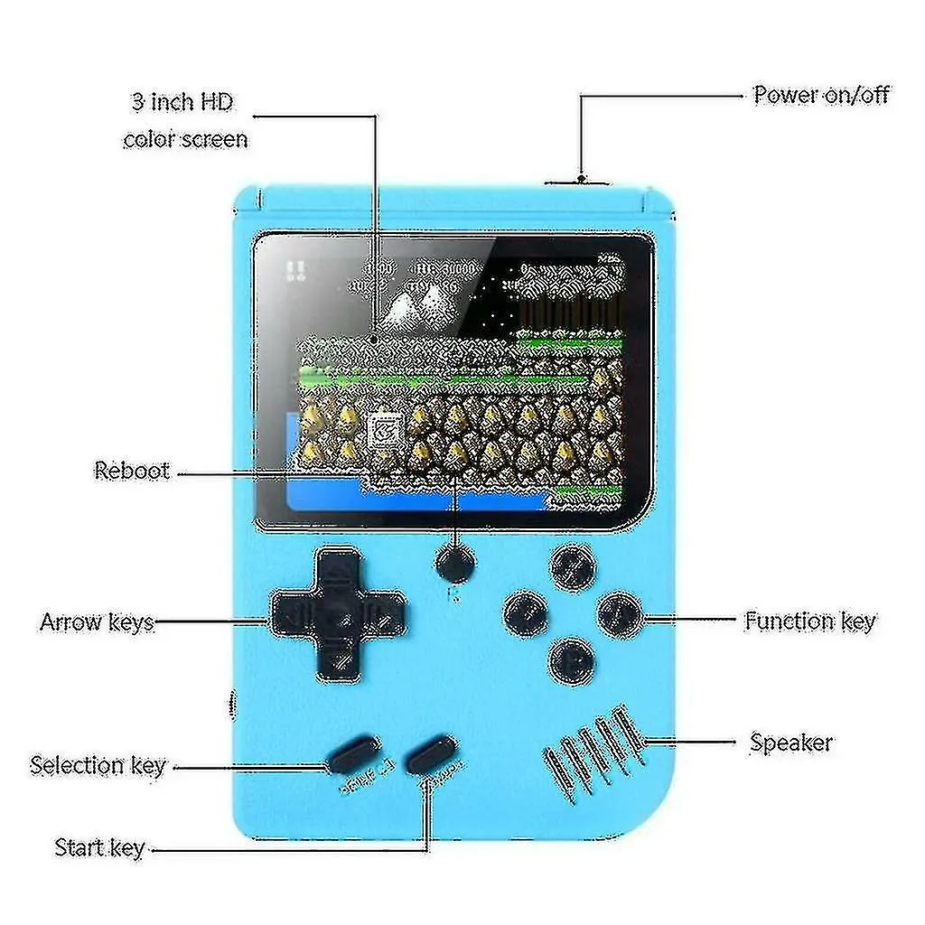 CONSOLA DE VIDEOJUEGOS RETRO CON 500 JUEGOS CLáSICOS  GAMEBOY INCORPORADA
