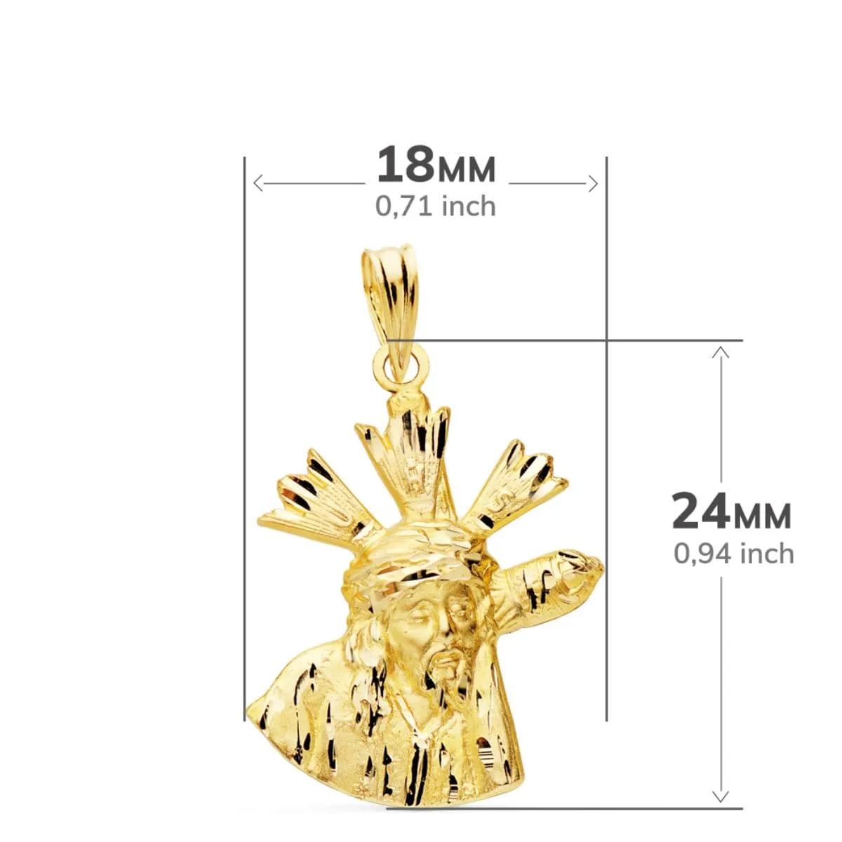 Cristo Oro 9 Kt. Del Gran Poder