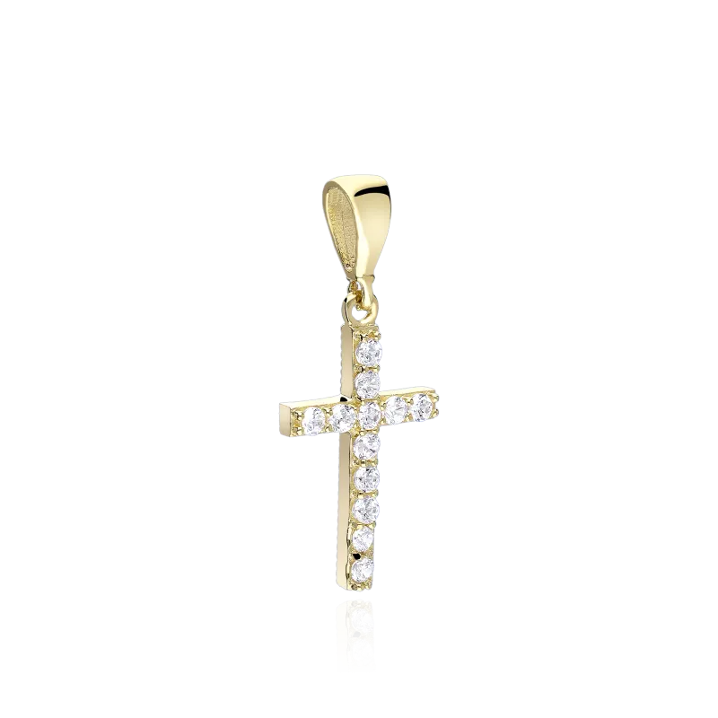 Cruz Oro 18k con Circonitas "Alfeld"