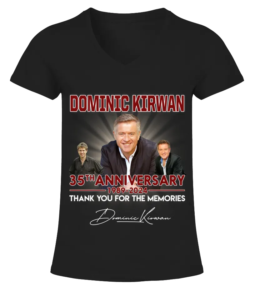 DOMINIC KIRWAN 35TH ANNIVERSARY Camiseta cuello pico Mujer