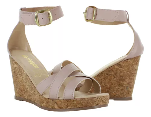 Fratta Sandalia Plataforma Moda Elegante Pulsera Mujer 89143