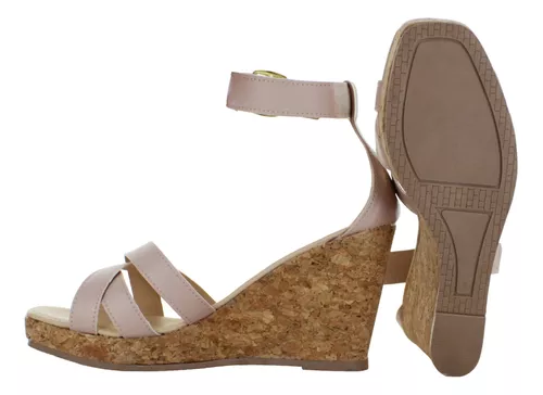 Fratta Sandalia Plataforma Moda Elegante Pulsera Mujer 89143
