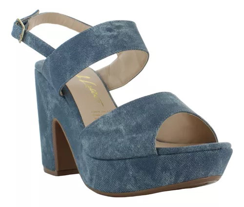 Fratta Zapatilla Plataforma Tacon Ancho Pulsera Mujer 89421
