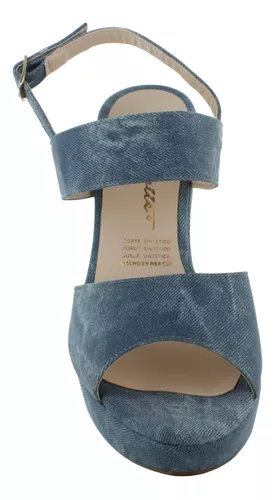 Fratta Zapatilla Plataforma Tacon Ancho Pulsera Mujer 89421