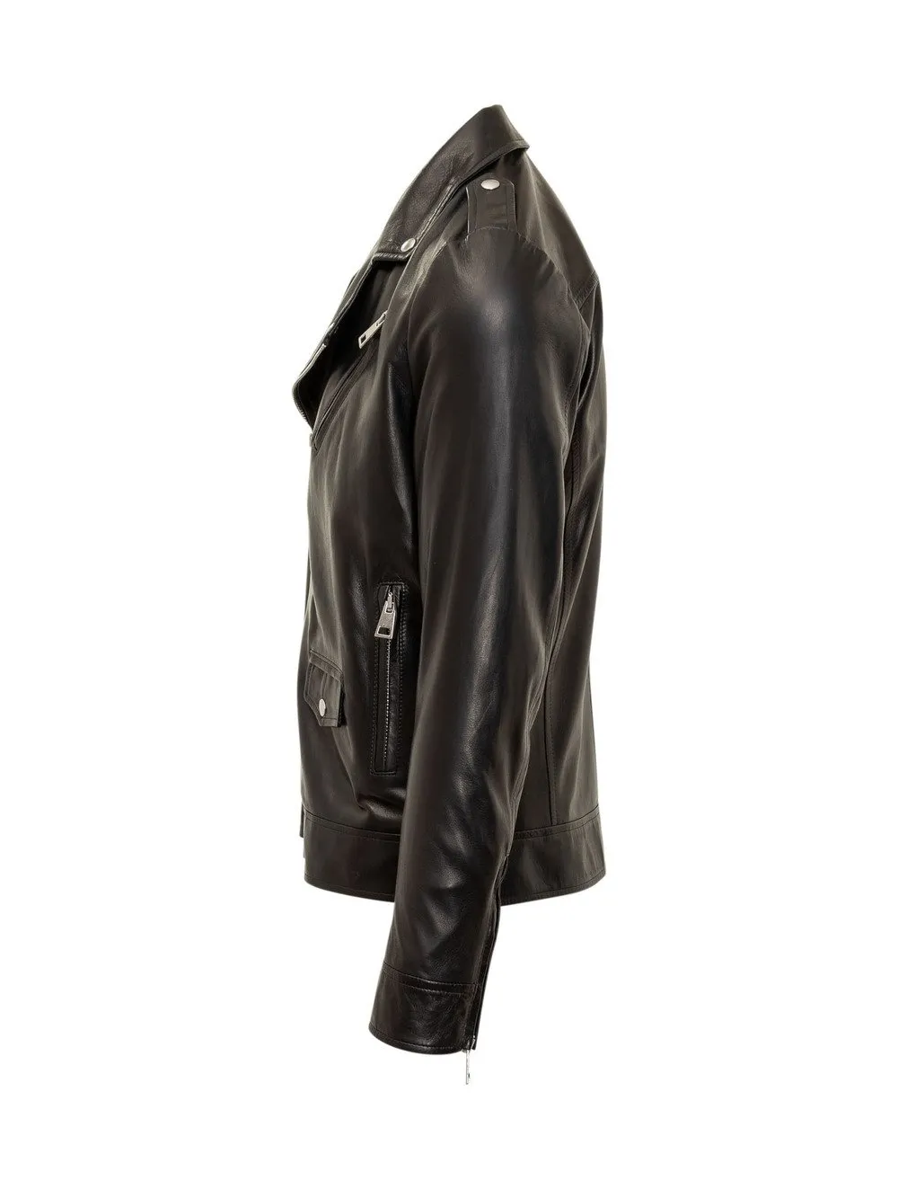 GIOCASTA Nappa Leather Nail Jacket.