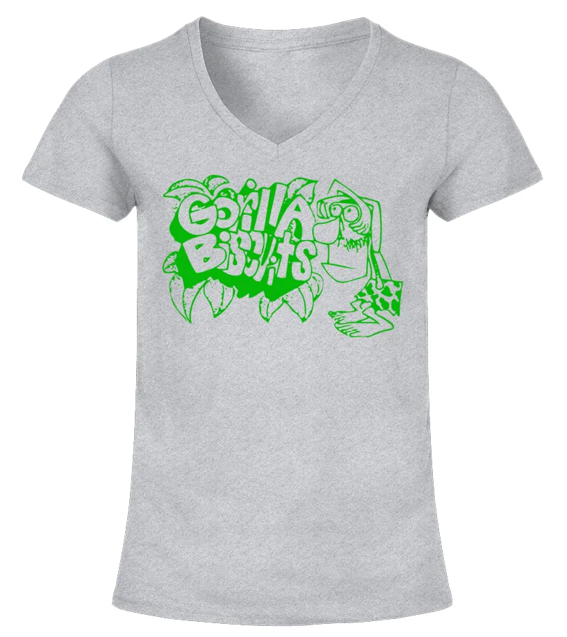 Gorilla Biscuits Merch Camiseta cuello pico Mujer