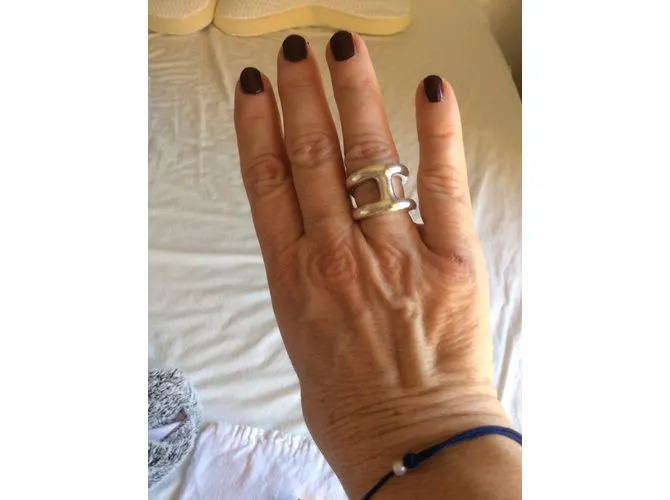 Hermès Anillo de osmose Plata 