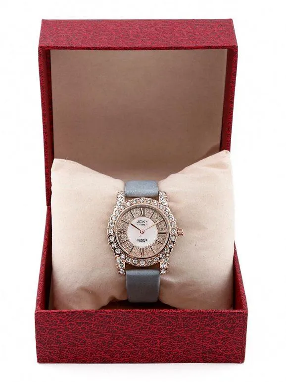 Jcky Reloj de pulsera con pedrería