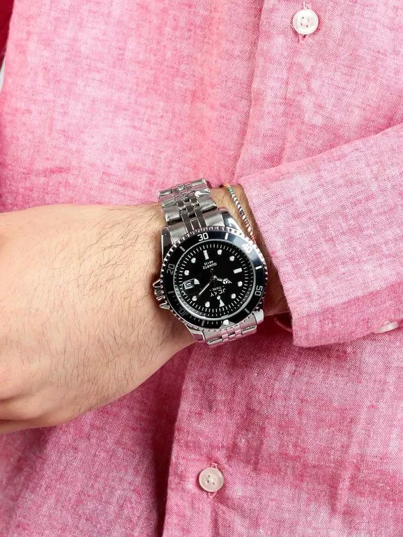 Jcky Reloj de pulsera para hombre con fecha.