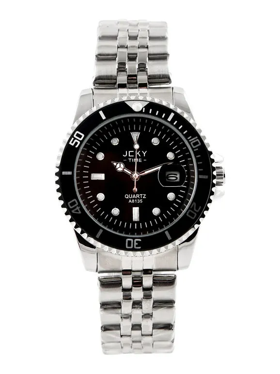 Jcky Reloj de pulsera para hombre con fecha.