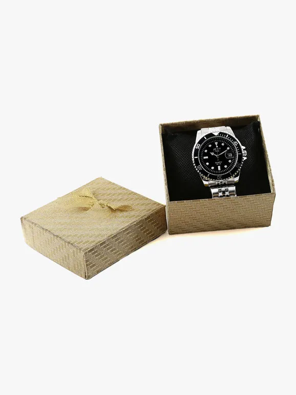 Jcky Reloj de pulsera para hombre con fecha.