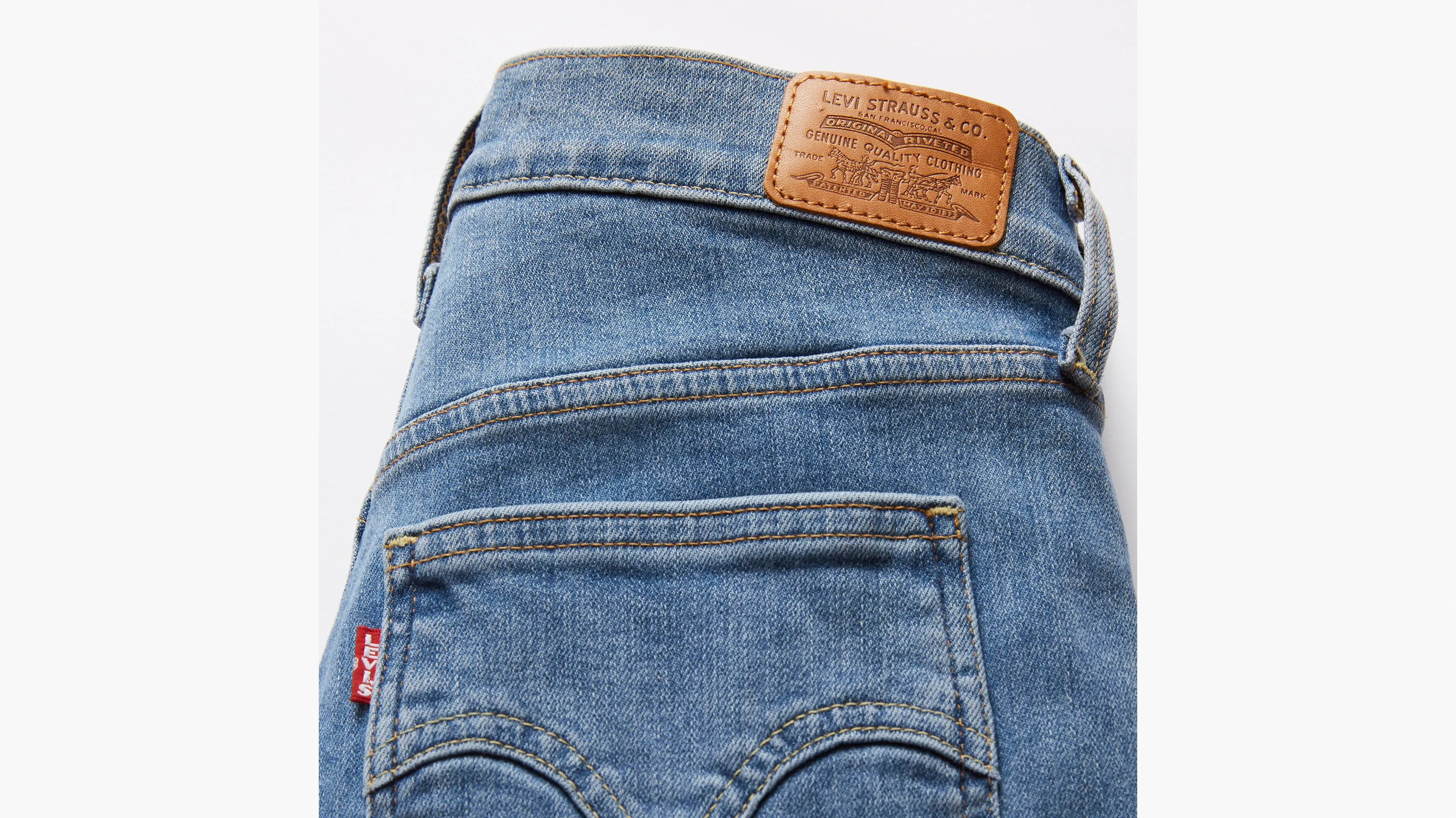 Jeans Ceñidos Retro De Tiro Alto