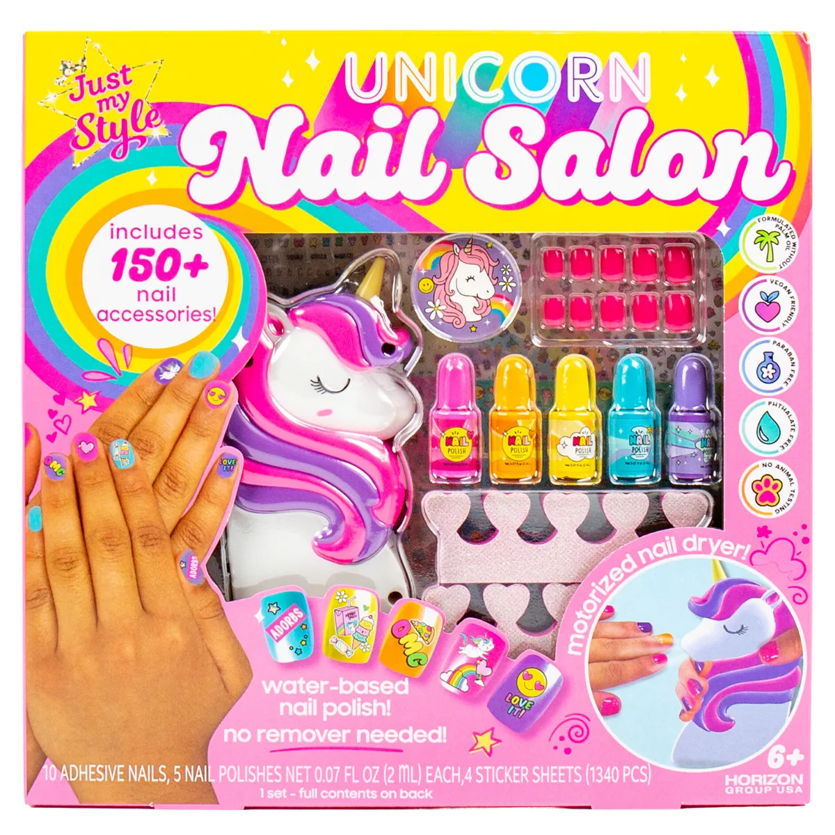Just My Style Rainbow Unicorn Nail Art