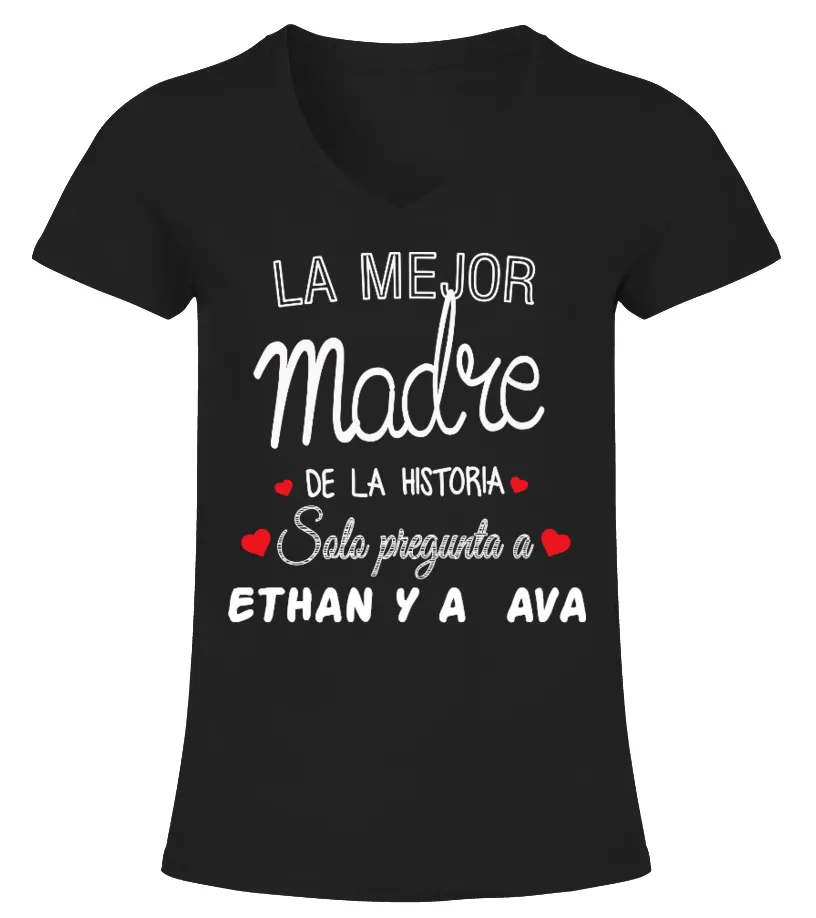 LA MEJOR MADRE Camiseta cuello pico Mujer