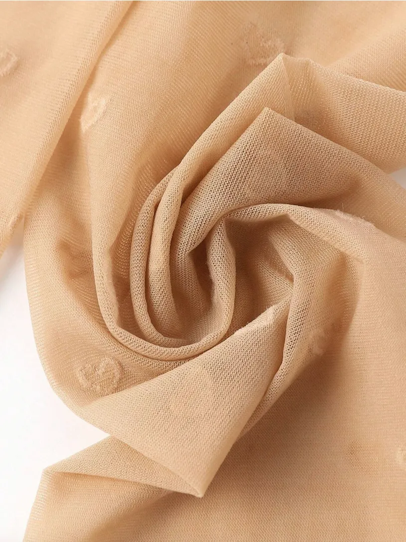 Medias Corazones Beige para Niñas