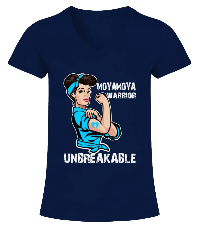 MOYAMOYA  UNBREAKABLE WARRIOR CAMISETA CUELLO PICO MUJER