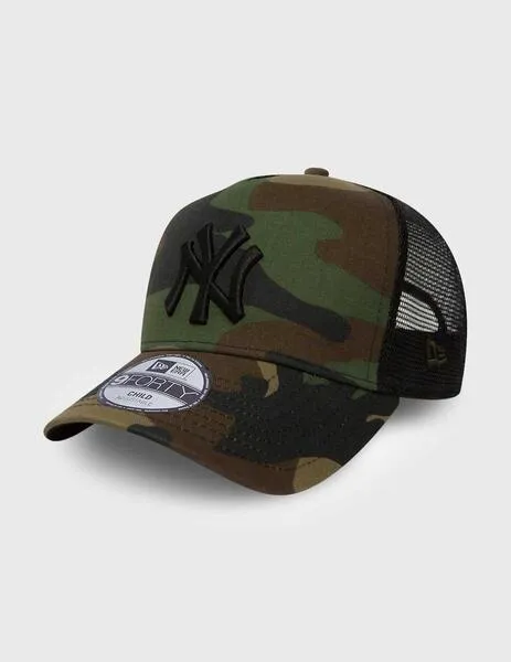 New Era Kids Clean 9Forty Gorra infantil verde camuflaje