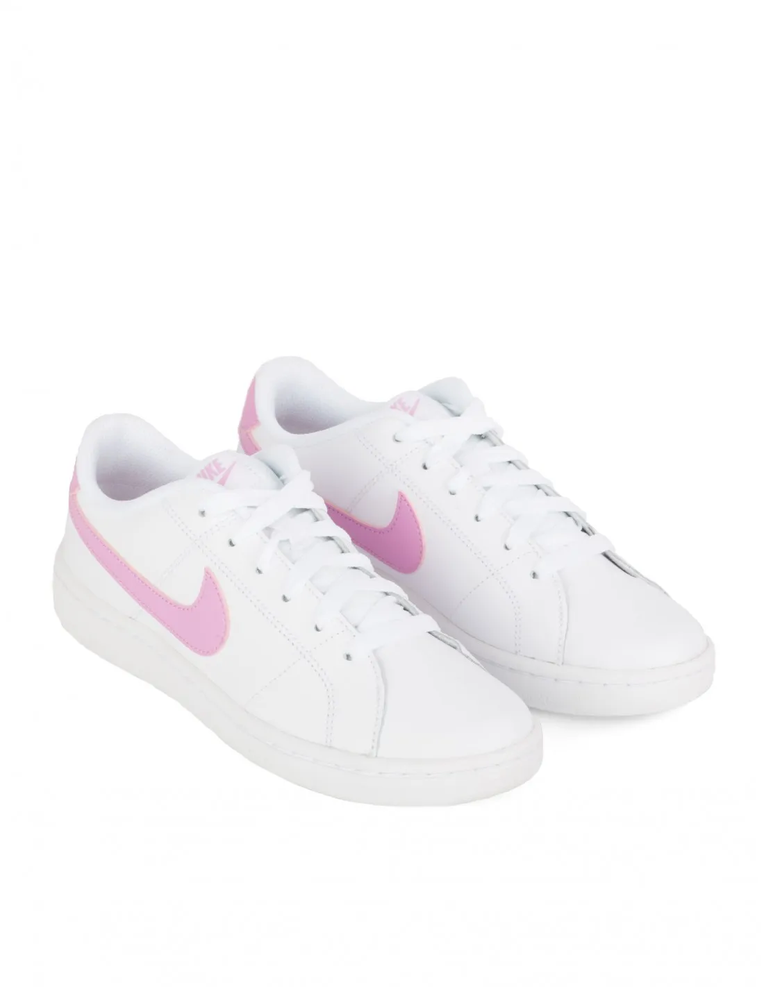 NIKE Court Royale Blancas Logo Rosa