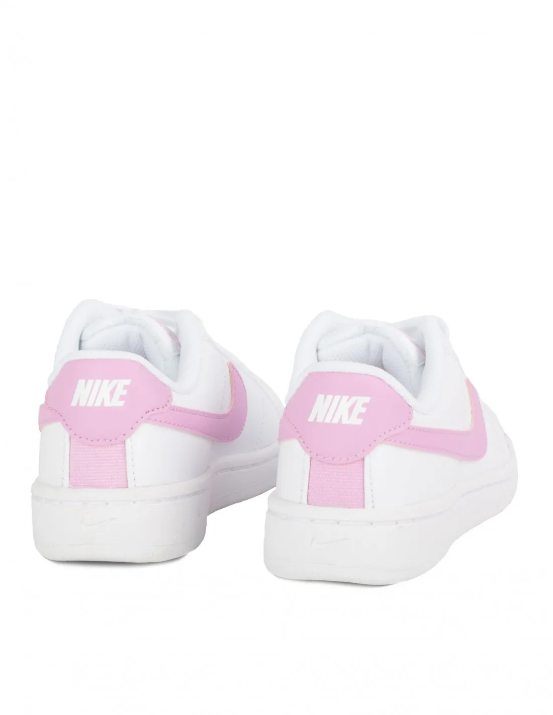 NIKE Court Royale Blancas Logo Rosa