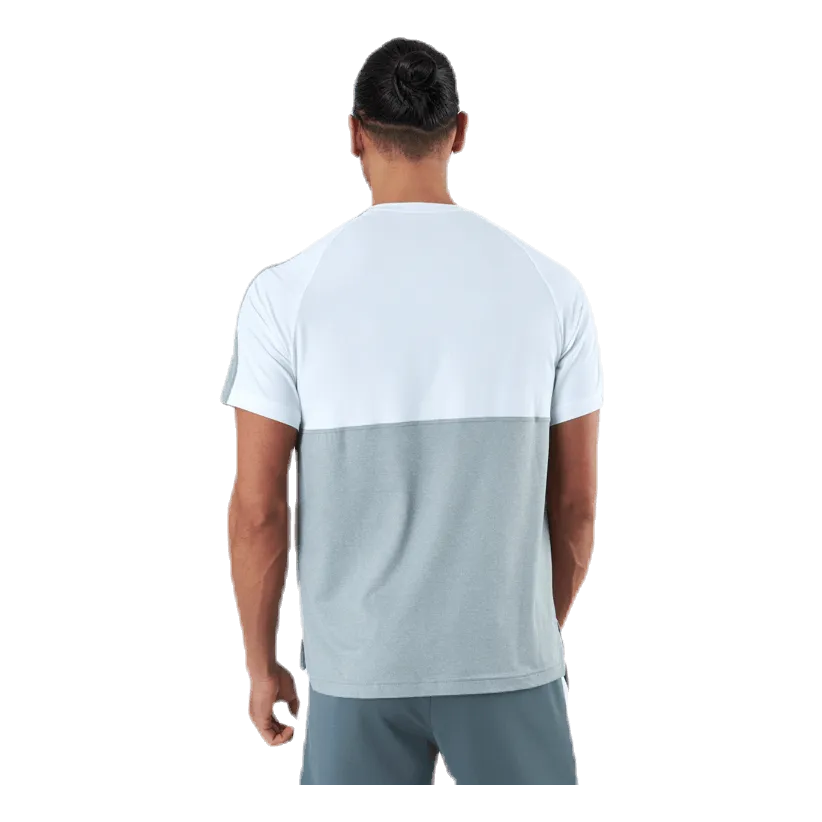 NIKE DRIFIT HYPER SS TOP WHITE/GREY