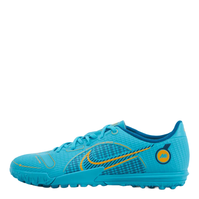 NIKE JUNIOR VAPOR 14 ACADEMY TF CHLORINE BLUE/LASER ORANGEMAR