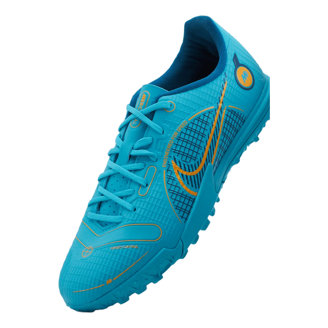 NIKE JUNIOR VAPOR 14 ACADEMY TF CHLORINE BLUE/LASER ORANGEMAR