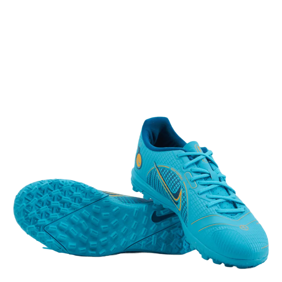 NIKE JUNIOR VAPOR 14 ACADEMY TF CHLORINE BLUE/LASER ORANGEMAR