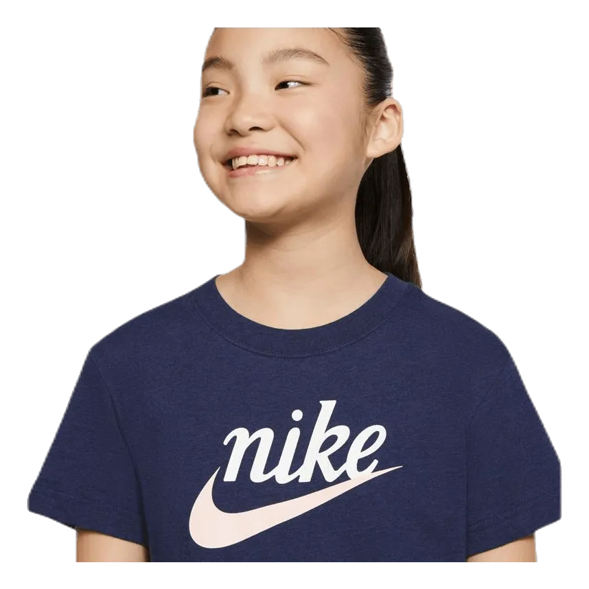 Nike Script Futura Tee Junior Blue