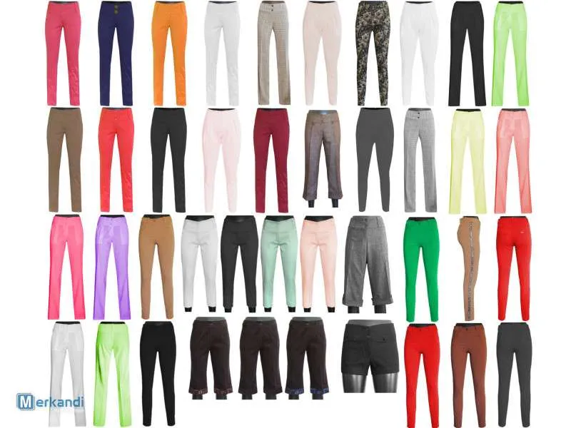 PANTALONES LARGOS DE MUJER 7/8 LOS COLORES MODELOS 3646