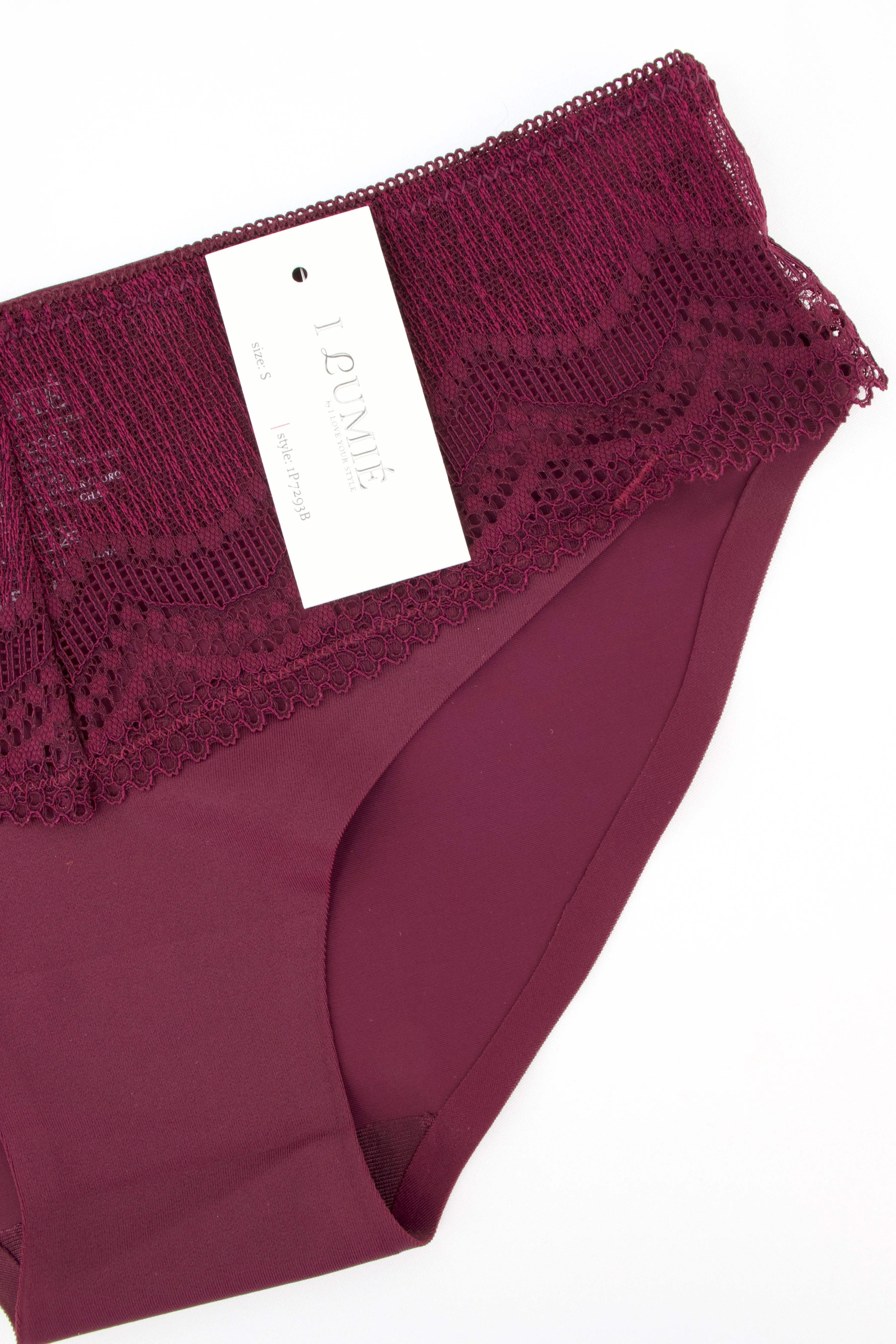PANTY SIN COSTURA DETALLE DE ENCAJE IP7293
