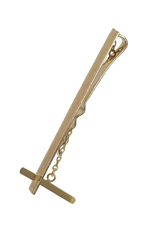 Pasador de corbata oro 18K mate y brillo