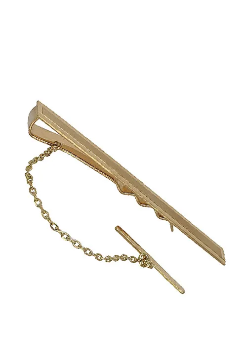 Pasador de corbata oro 18K mate y brillo