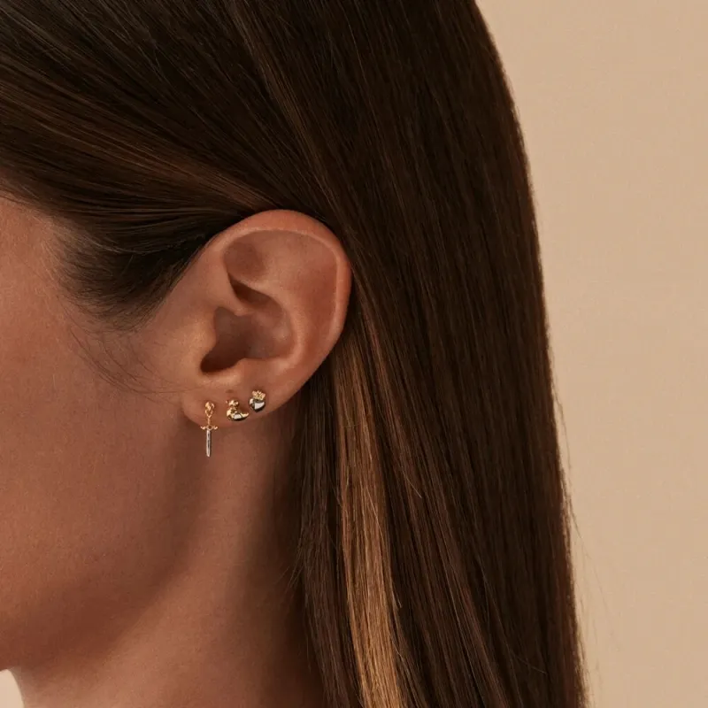 PENDIENTES AGATHA MINI CORAZóN CORONADO 2380565113TU