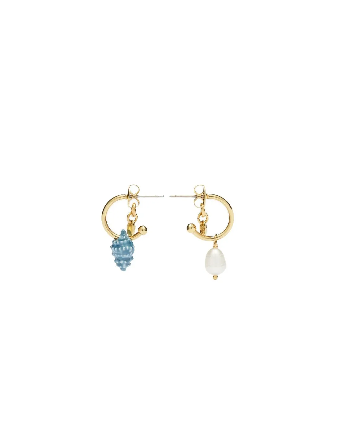Pendientes caracola y perla
